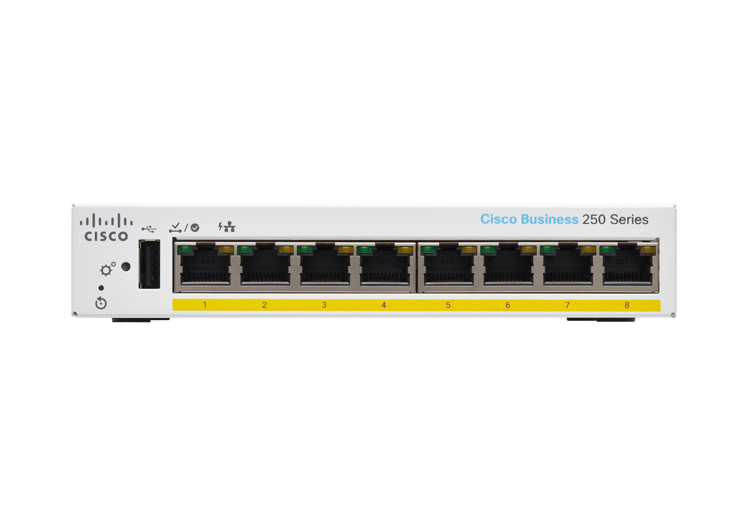 Cisco Switch Inteligente Cisco Business CBS250-8PP-D | 8 Puertos GE | PoE Parcial | Escritorio | Garantía Limitada de Hardware de por Vida (CBS250-8PP-D-EU)