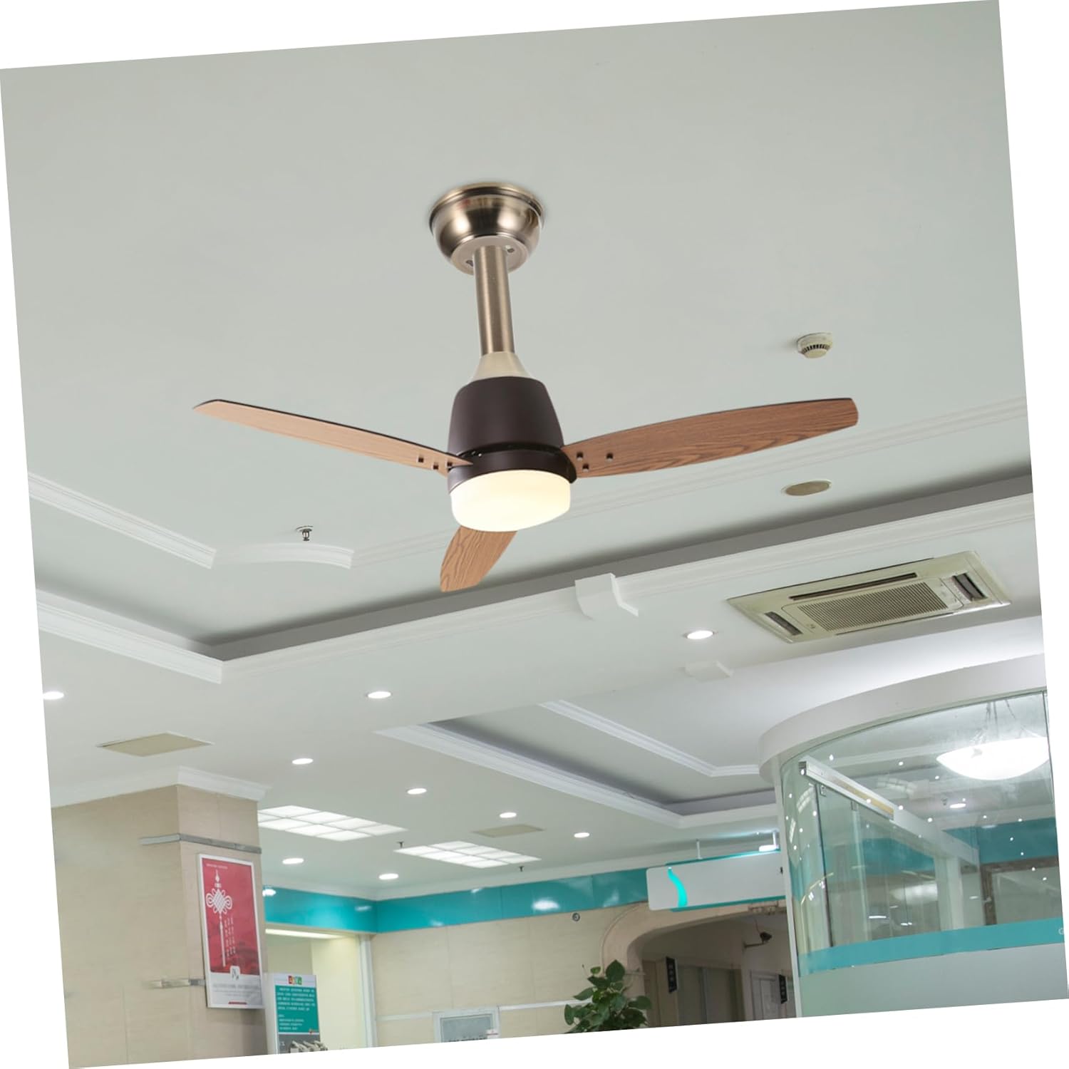 Mobestech Ceiling Fan Hanger Bracket Kit Easy Install Sturdy Ceiling Fan Holder Angled Mount Home Decor Accessory