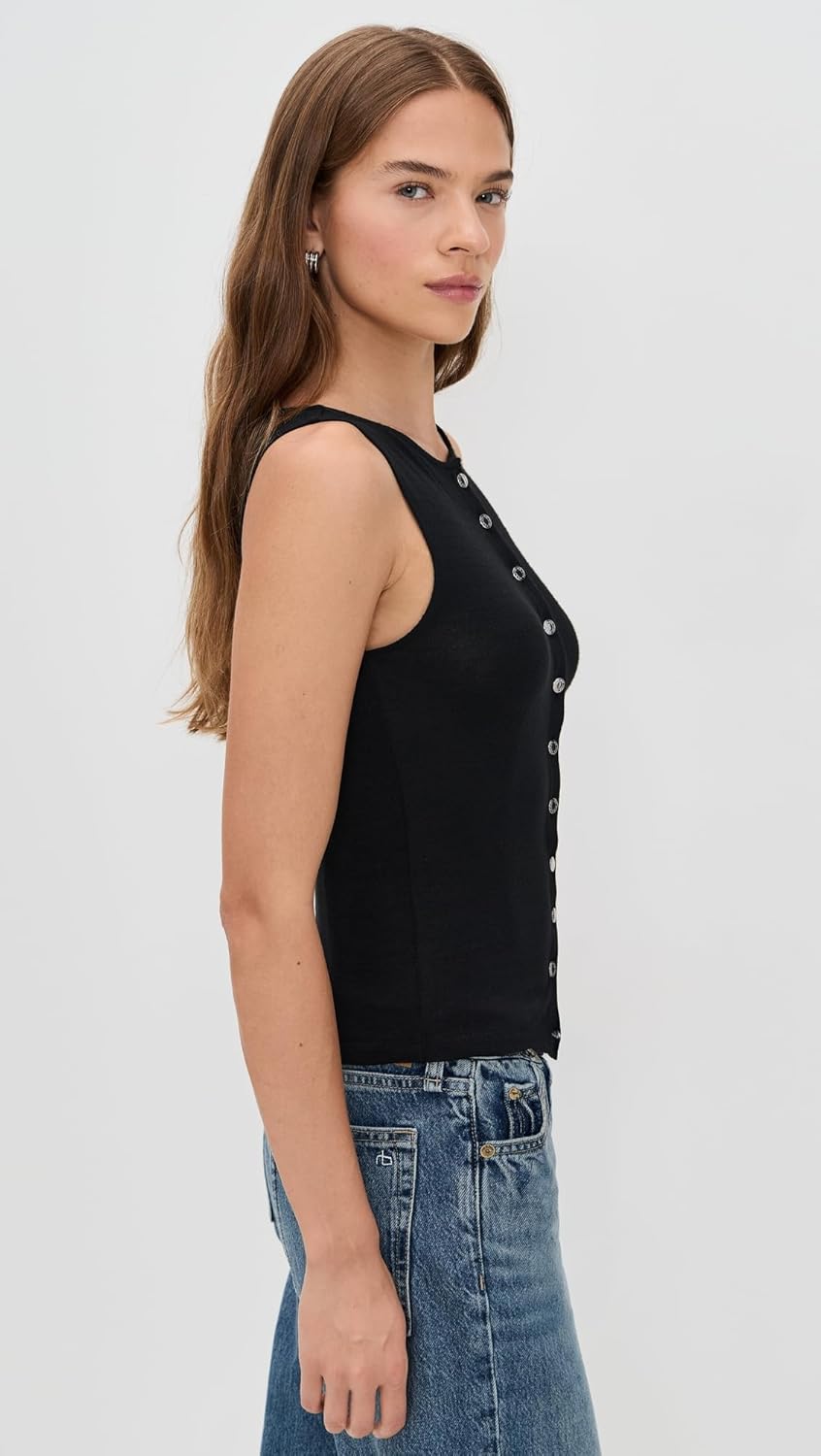 rag & bone Women's The Knit Boatneck Tank - Image 5