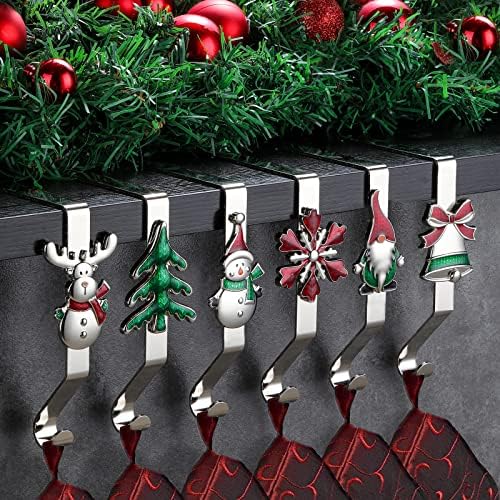 CeleCily Christmas Stocking Holder Christmas Stocking Hangers for