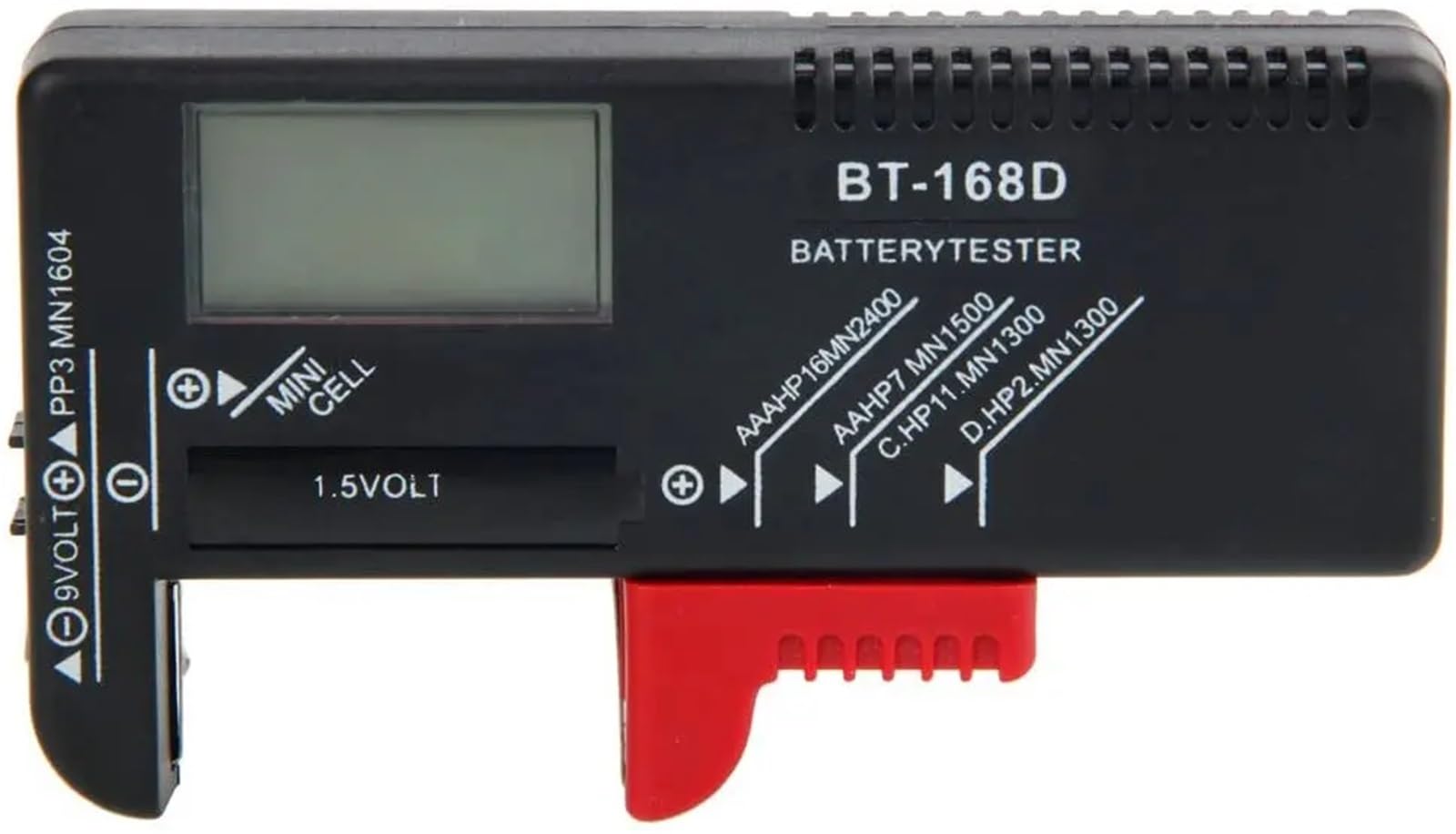 Cyfrowy tester baterii, tester pojemności baterii, detektor napięcia do AA AAA 9 V, moneta, ogniwo, wiele rozmiarów, woltomierz, narzędzie BT168D 168 PRO (BT168D Digital)