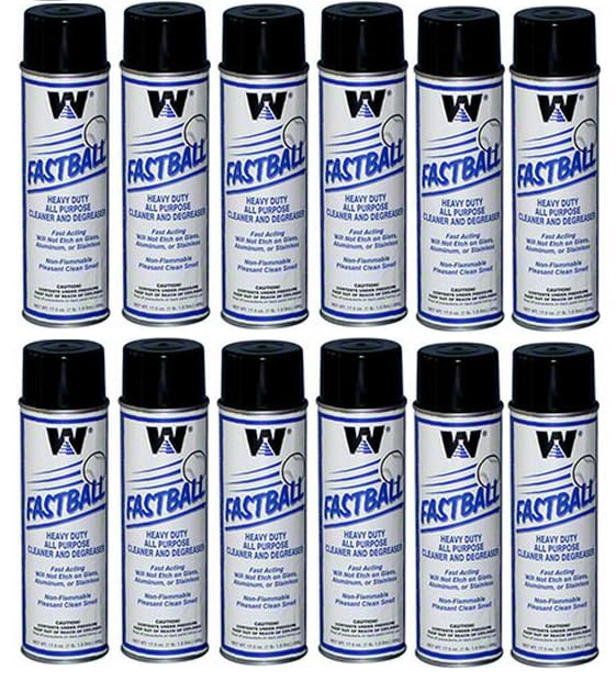 DENCO DISTRIBUTING, INC. Warsaw Fastball Cleaner Aerosol - 15.5 Ounce Cans - 12 to 48 Cans (36)