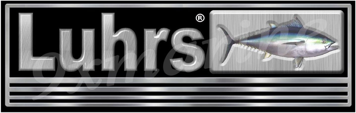 Luhrs Remastered Decal/Sticker for Boat Restoration 10 inch Long