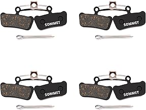 4 Pairs SOMMET Semi-Metallic Disc Brake Pads for Avid XX Trail/ XO Trail / E9 Trail / E7 Trail / Sram Guide ZSP12-4