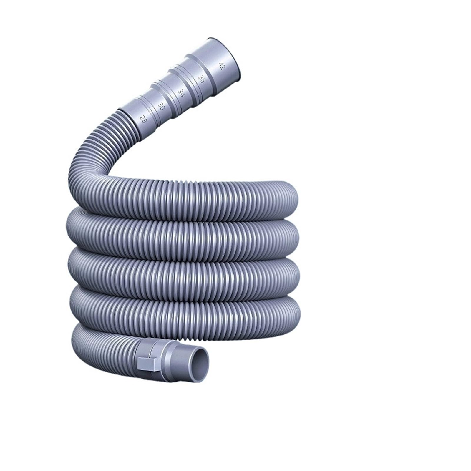 Kit de tubería de desagüe for lavadora y lavavajillas de 3, 4 y 5 m con tapón fijo, universal, engrosada y extendida.(Green)