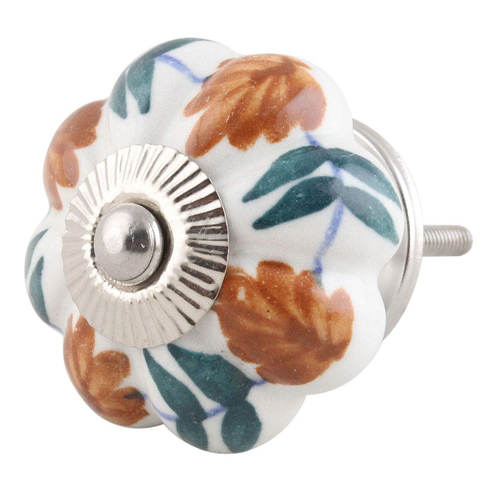 IndianShelf 8 Pack Multicolor Plant Ceramic Drawer Knobs for Kitchen Cabinet Hardware Door Pulls Decorative Dresser Luxurious Opulence (B07RN871XZ) Amazon Price History, Amazon Price Tracker
