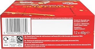 Grenade High Protein, Low Sugar Bar - Peanut Nutter, 12 x 60 g (Packaging May Vary)