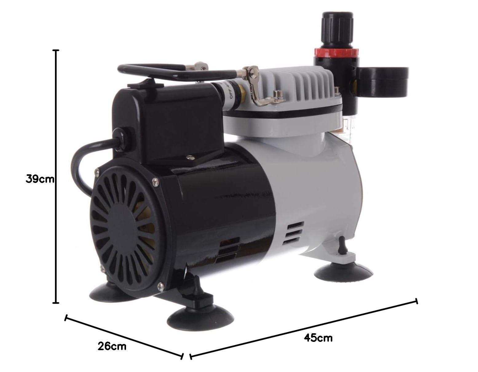 Mini compressore professionale per aerografo, regolatore dell'aria