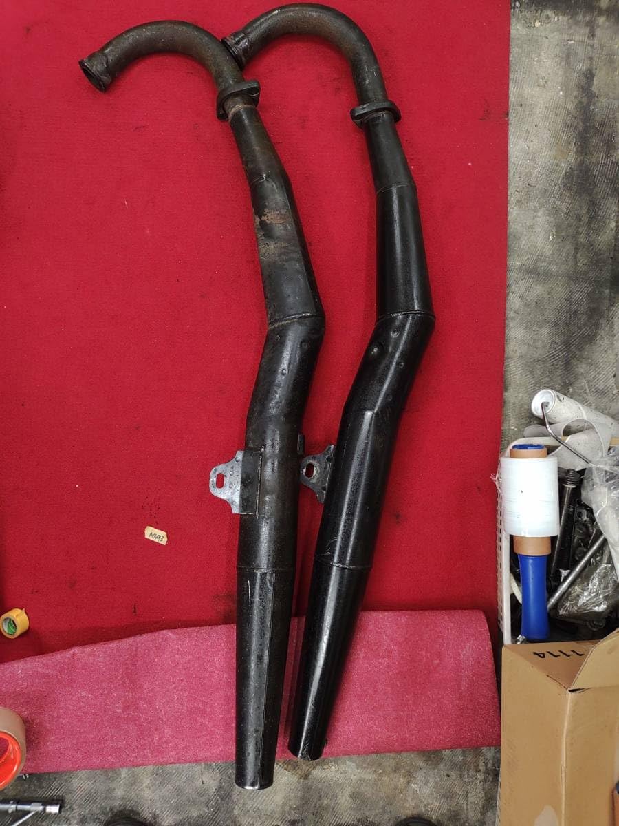 Amazon.co.jp: RZ350 4U0 純正チャンバー左右セット 純正マフラー 当時 