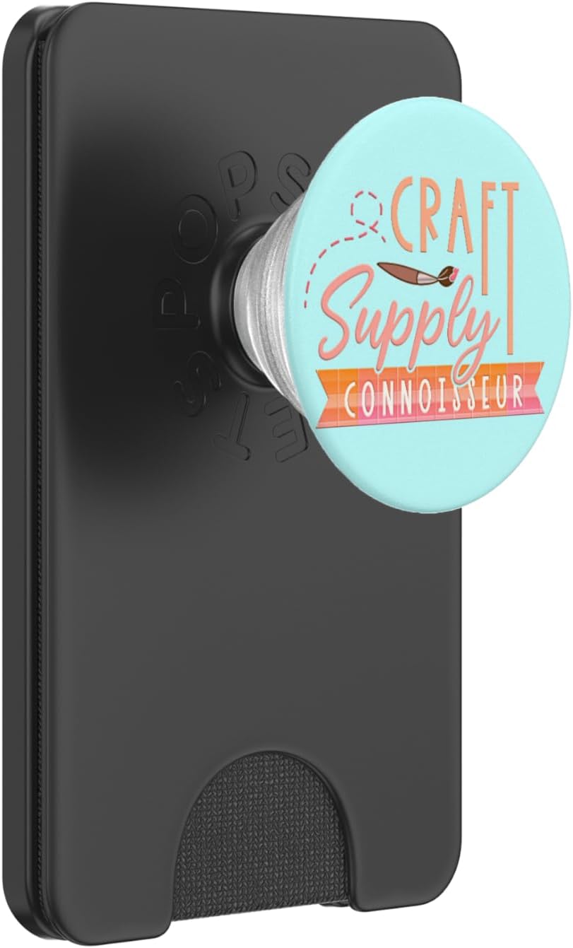 Funny Crafty Phrase Craft Supply Connoisseur Cute PopSockets PopWallet for MagSafe