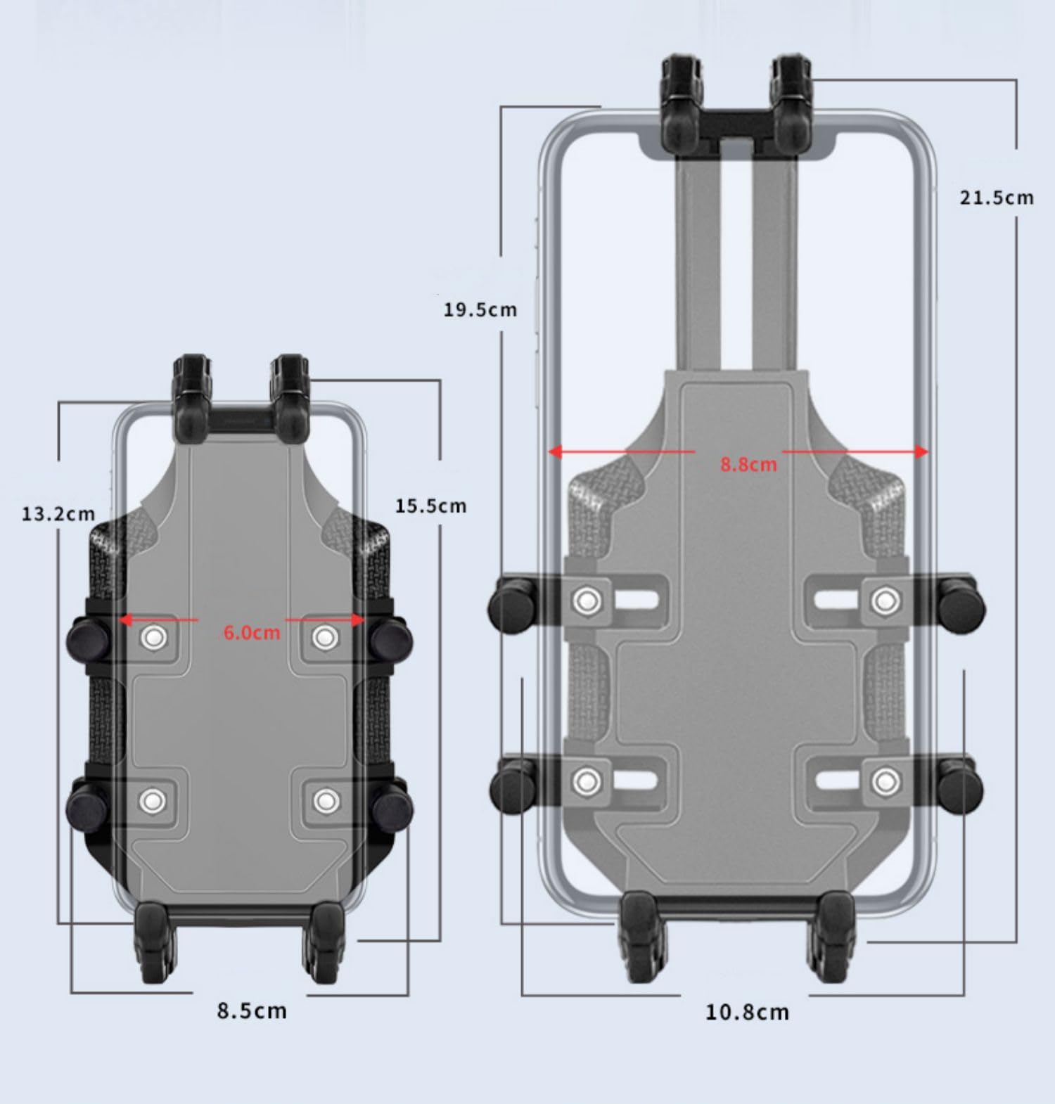 Support Telephone Moto pour Honda CMX1100 2023, 360° Rotation Support Téléphone Moto, Antivibratoire Installation Rapide pour Smartphone 4.7-7.2 Pouces,A Handlebar