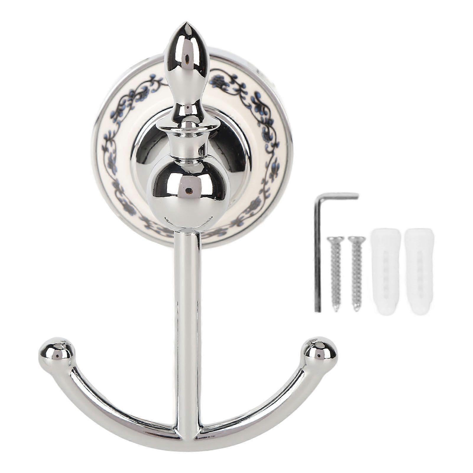 JOYHAPPST Decorative Wall Hook Multifunctional Space Saving Ceramic Zinc Alloy Wall Mounted Hanging Hook for Coat Type A