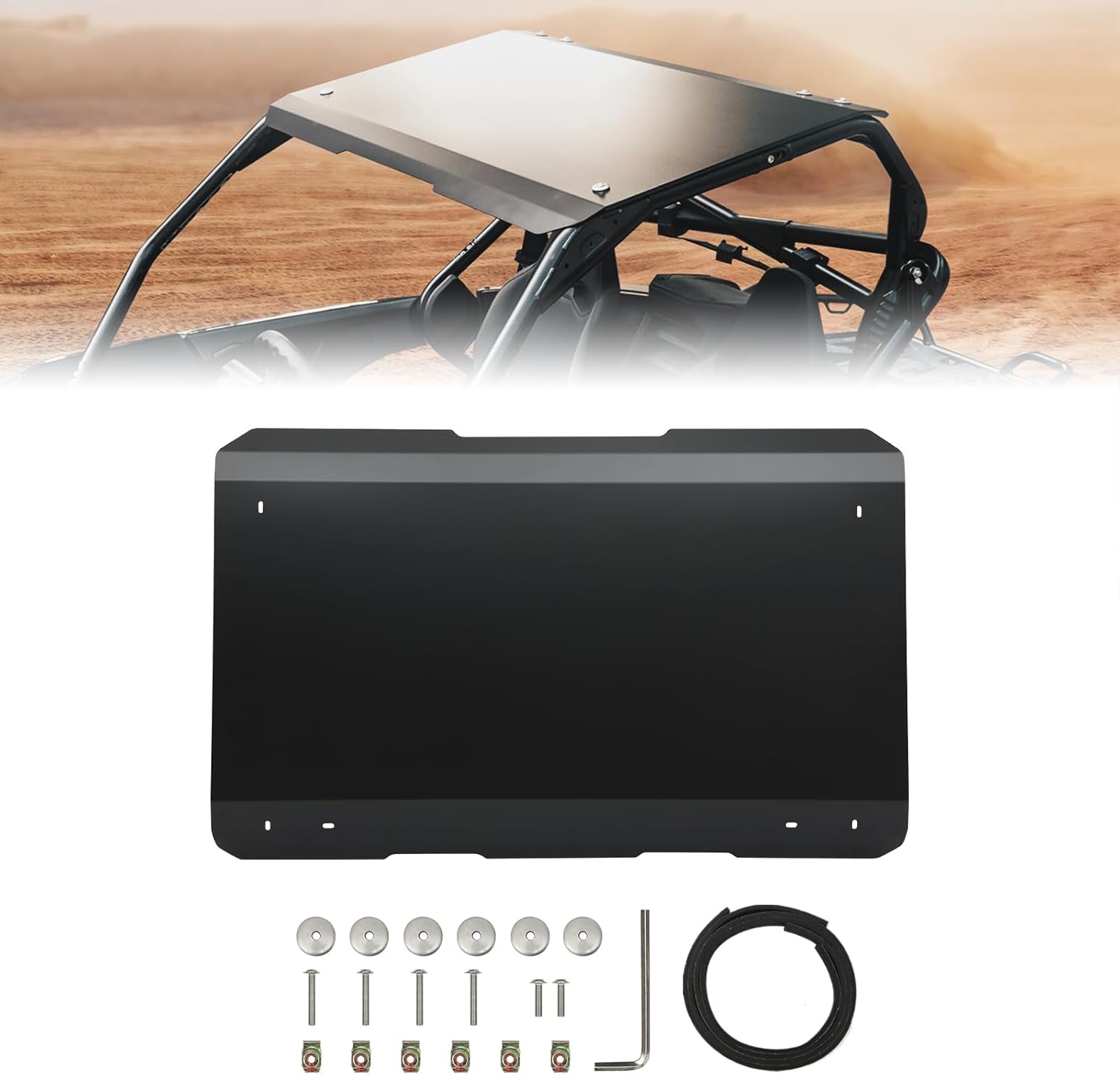 KEMIMOTO Aluminum Roof Top Compatible with CFMOTO ZForce 950 Sport 2020-2022/950 H.O Sport 2022-2023/ H.O.E.X 2022-2024 Heavy Duty Roof Shading Cover Accessories