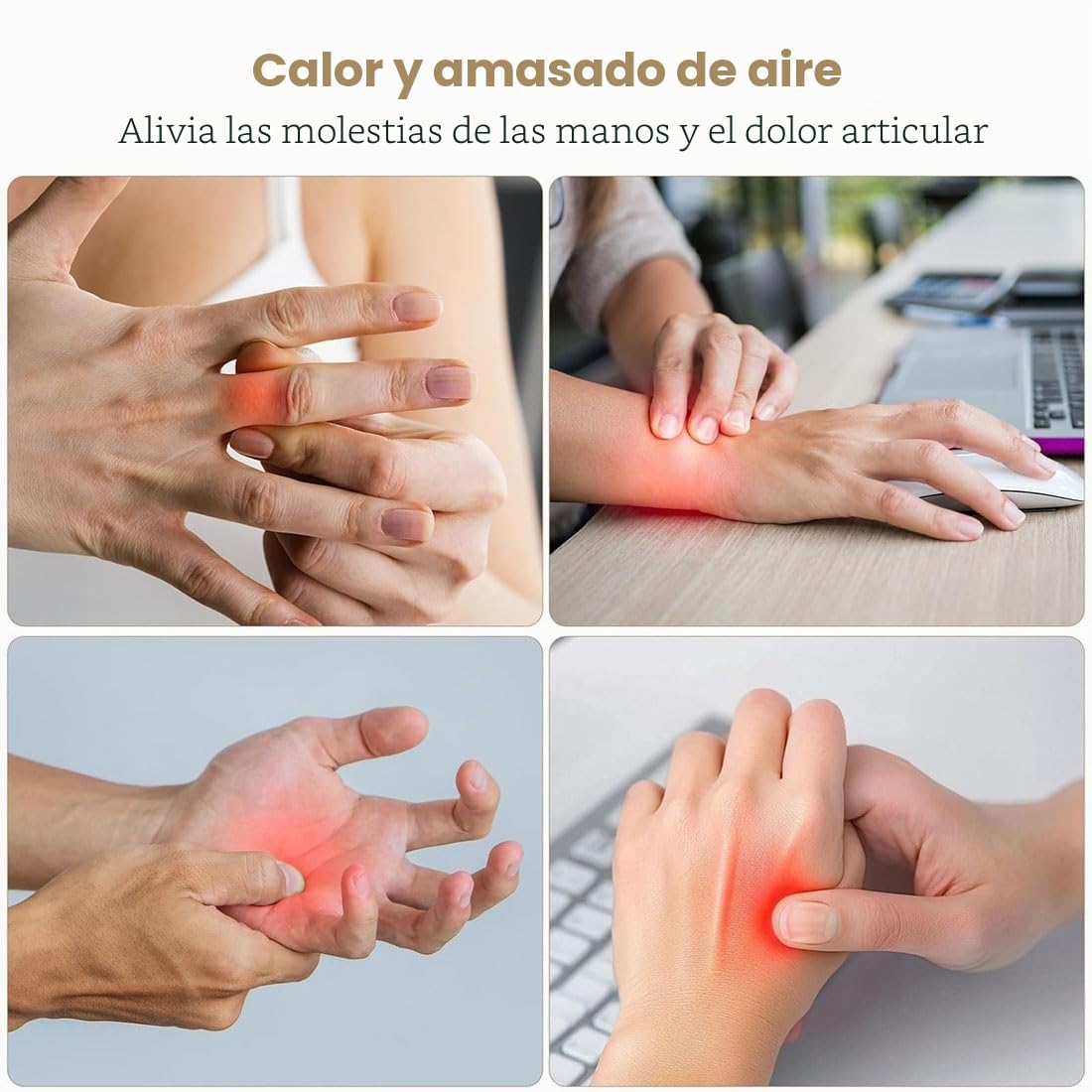 Masajeador De Manos Y Dedos Artritis, Inalámbrico Masajeador Manos Artrosis Portátil Con Temporizador Automático, 3 Modos 5 Niveles, Recargable Guantes Masaje Artrosis Para Hombres Y Mujeres (1pc)