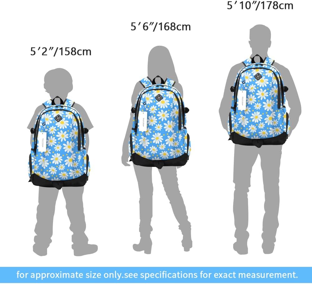 rickyh style School Backpack Travel Bag for Men & Women Lightweight College Back Pack with Laptop Compartmen - Image 8