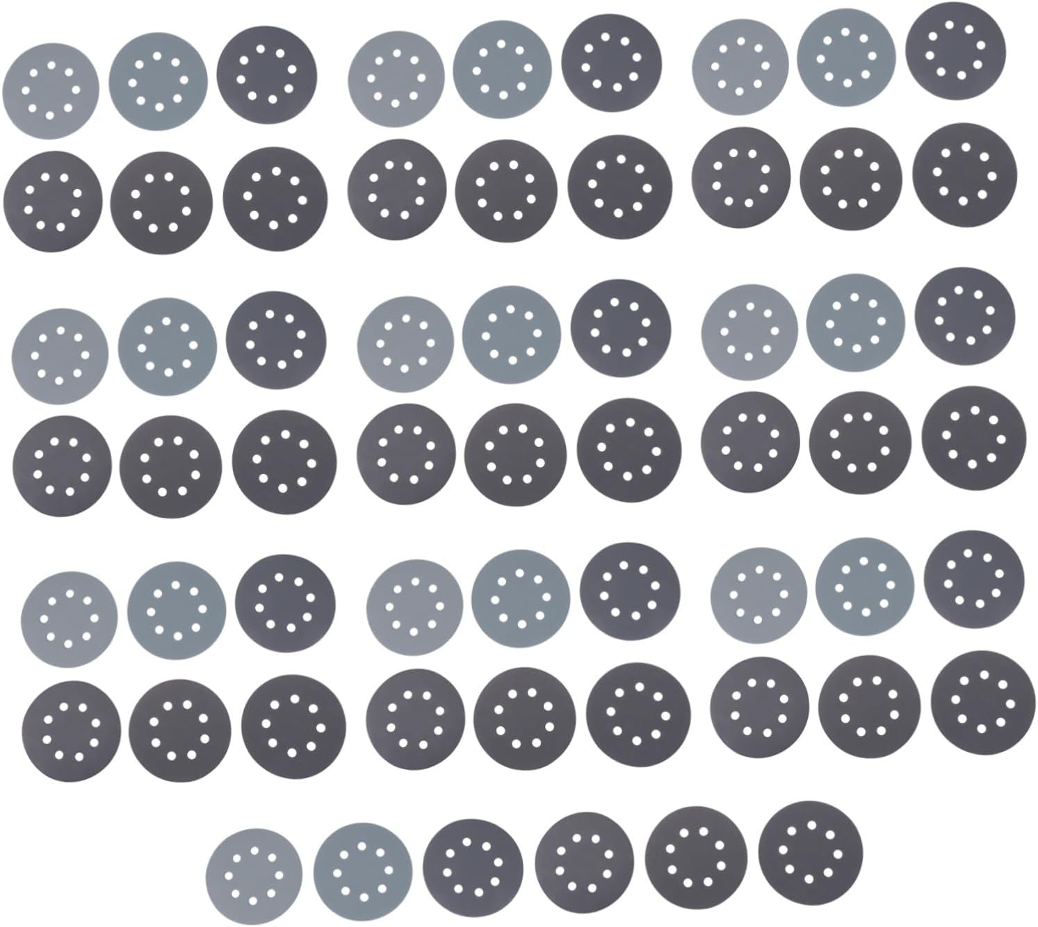 Sandpaper,1set Sandpaper Grit Polishing Orbital Sander Pads Fine Sanding Silicon Carbide 60sheets