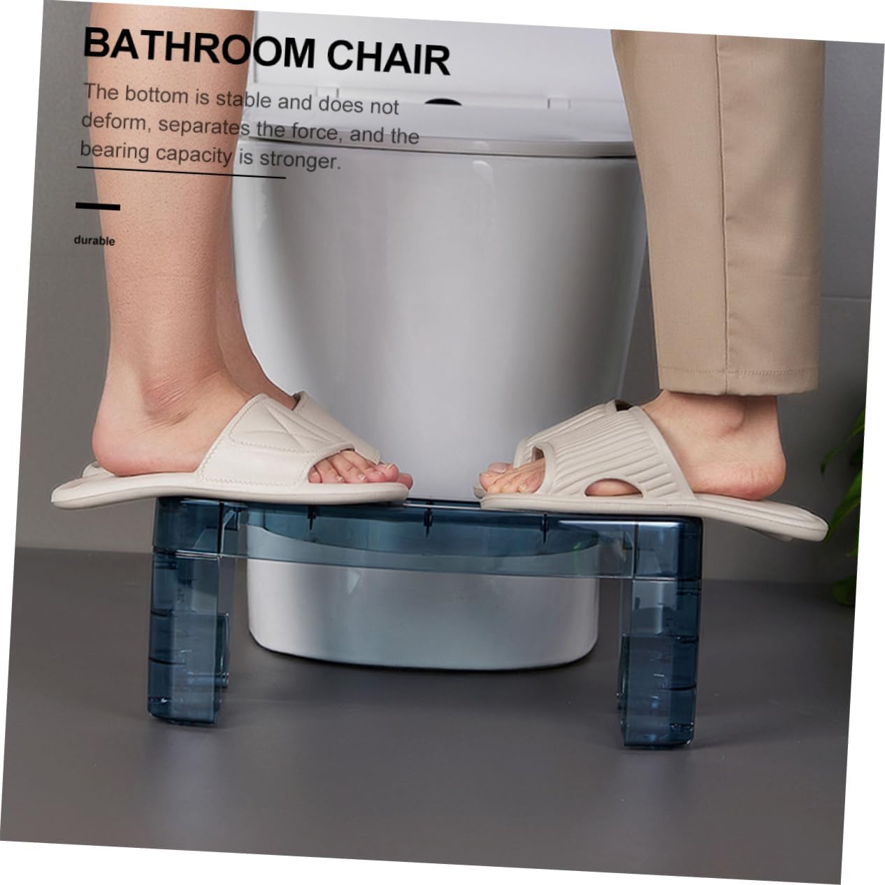 VICASKY Toilet Footstool for Boy Girl Pet Step Stool for Bathroom Kitchen and Bedroom Use Non- Design for Potty Training and Independence