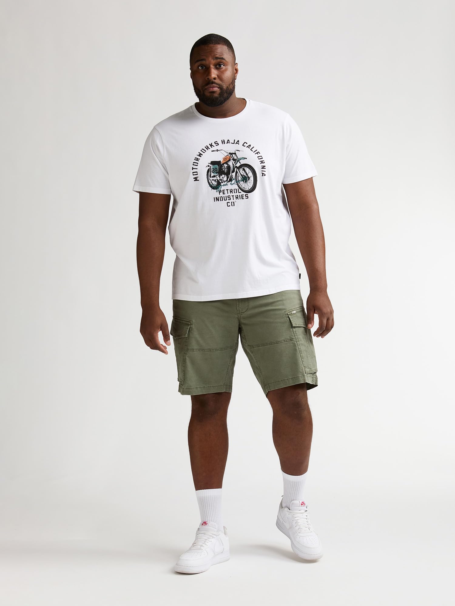 Petrol Men T-Shirt SS Classic Print Tee SS Uomo