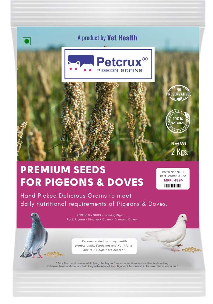 Petcrux Premium Pearl Millet (Bajra) Bird Food (2 Kg) for Pigeons, Doves, Canaries, Finches, Waxbills, Budgies, Lovebirds, Cockatiels, 2 kg Economic Pack (2 kg) (B08Z8D8T61) Amazon Price History, Amazon Price Tracker