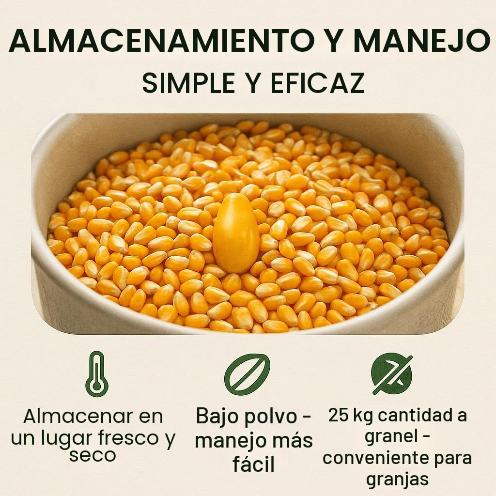 GiDeli Maíz 10 kg amarillo - Granos enteros de maíz en calidad de pienso - Alimento para pollos, patos, caballos y palomas