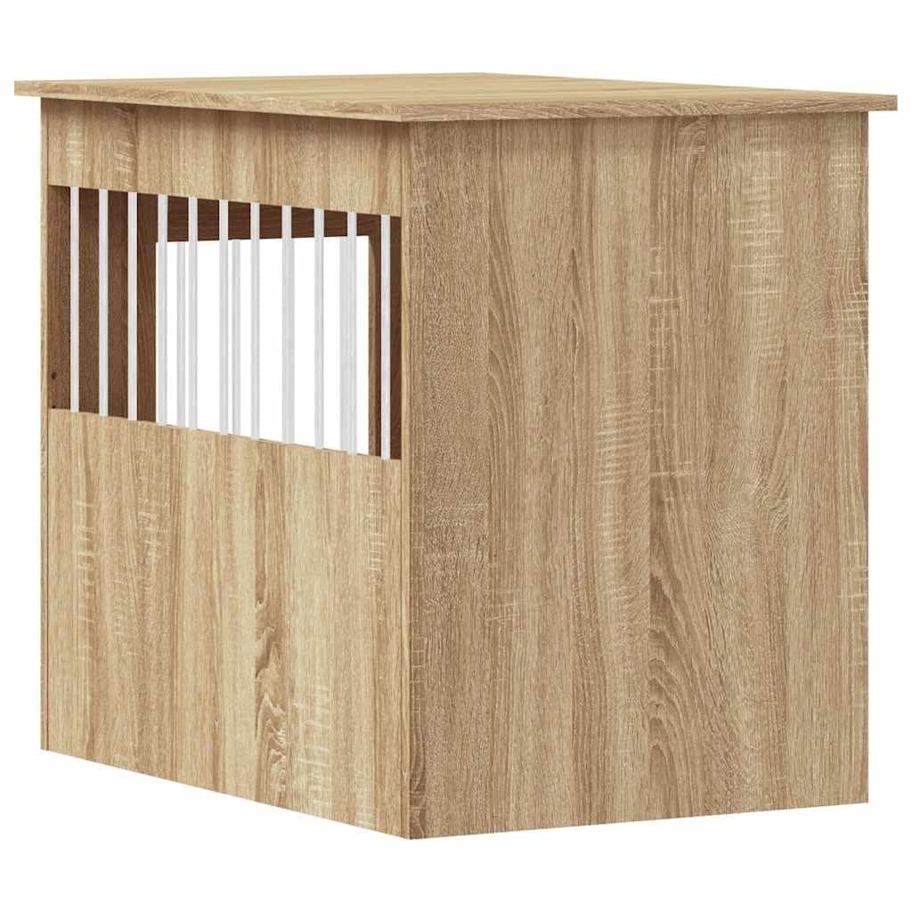vidaXL Hundekäfig im Möbelstil Sonoma-Eiche 55x80x68 cm Holzwerkstoff