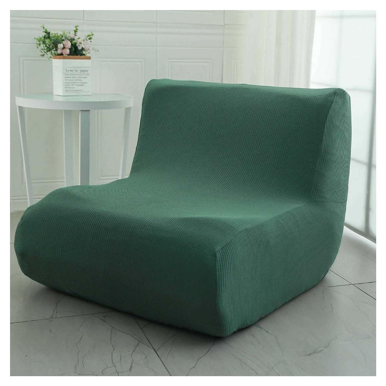 Elysysrl #8 Armless Sofa Cover Lazy Floor Armless Chair Slipcover Folding Sofa Bed Cover Non-Armrest Furniture Protector Without Armrests For Kids Dog Cat (Color : )