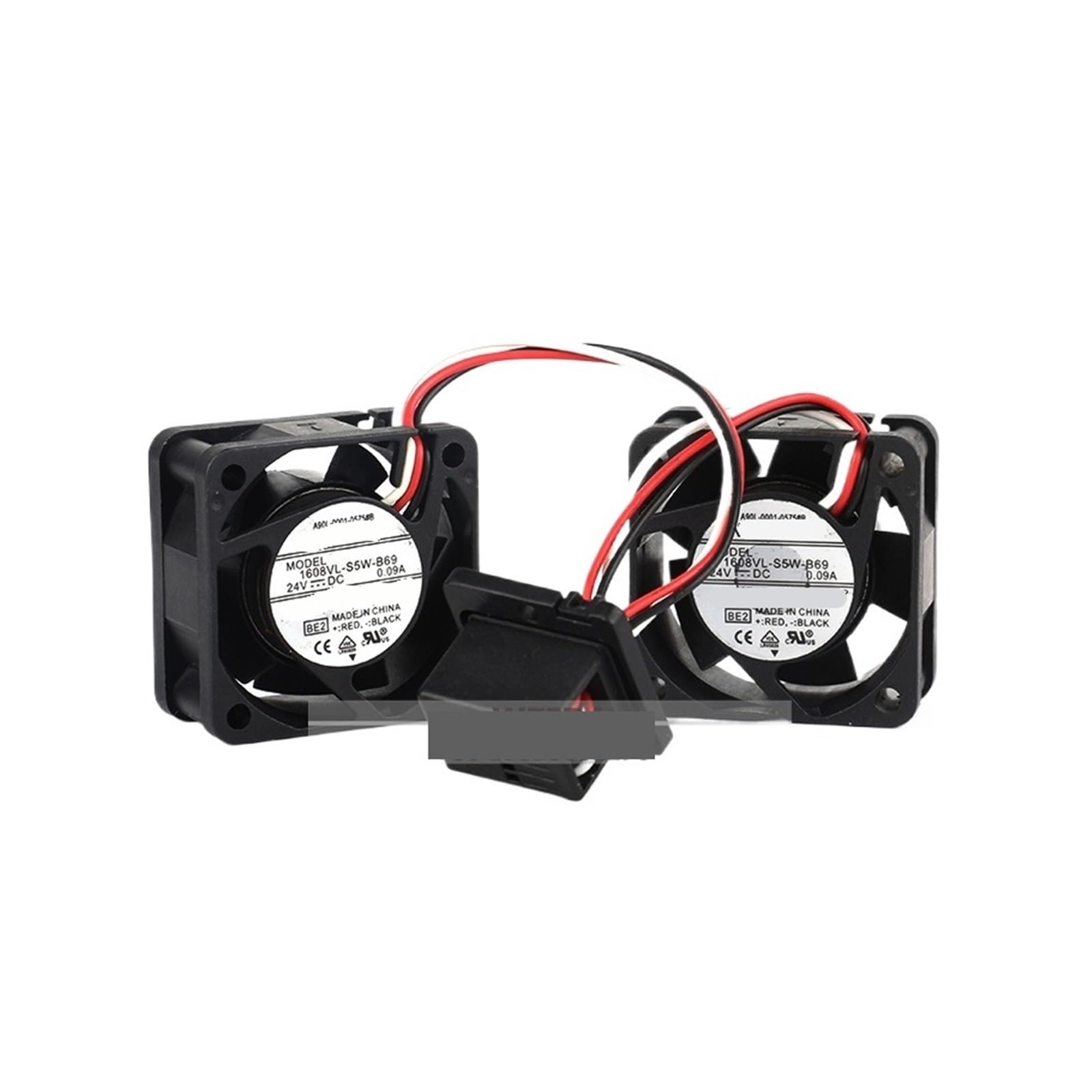 UWUKCJOKQ 1pcs 1608VL-S5W-B69 A90L-0001-0575#A/B DC24V0.09A 6-Wire with 2-Driver Fan 40 * 20MM