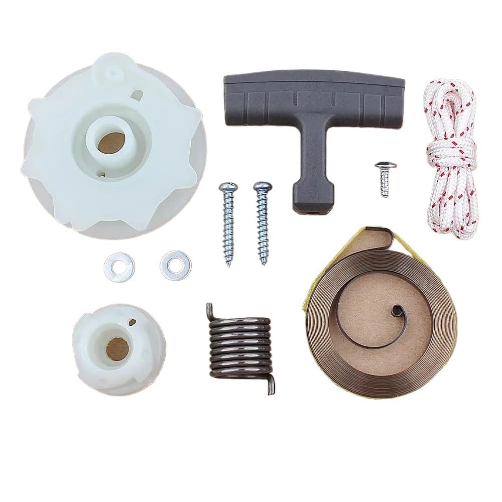 Kit de Cuerda de Resorte for polea de Arranque de Retroceso for Motosierra 137, 142, 240, 235 y 236 (530071966, 530021180, 530059677 y 530042095)