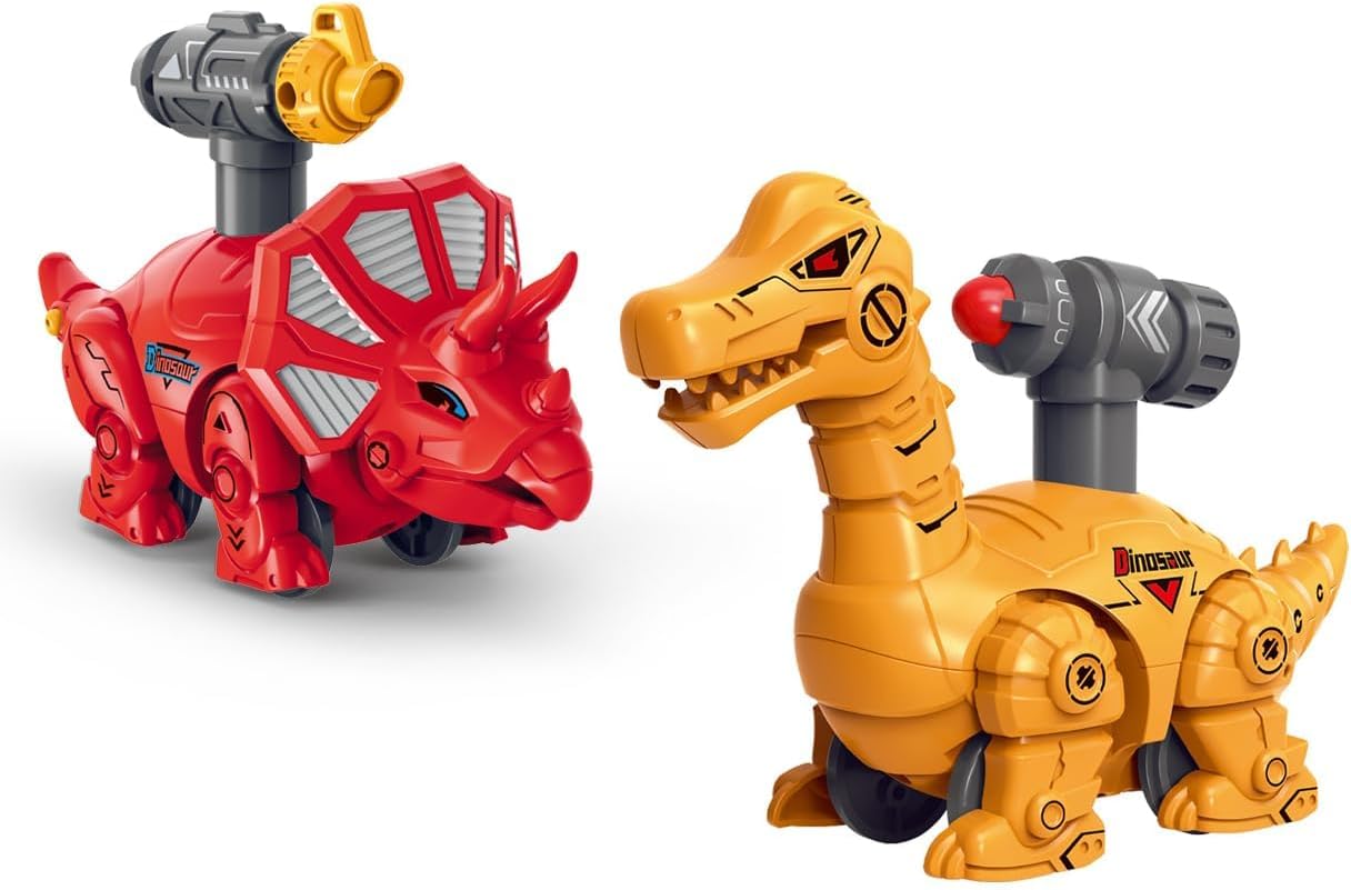 Mallexo Dinosaur Car Toys for Kids 2Pcs Animal Pull Back Toy Cars Set for Girls Dino Push and Go Car Games and Toy Vehicles Trucks Birthday Gifts Car Toys for Boys Girls 3-5 6 7 8 Year Old