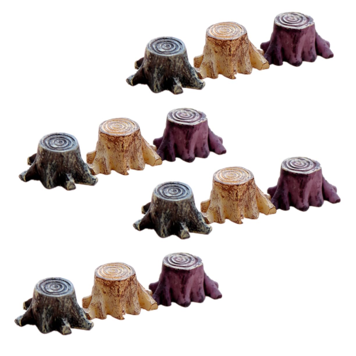 切り株　ミニチュア Amazon.co.jp: GOOHOCHY 樹脂切り株フィギュア 樹脂フォト