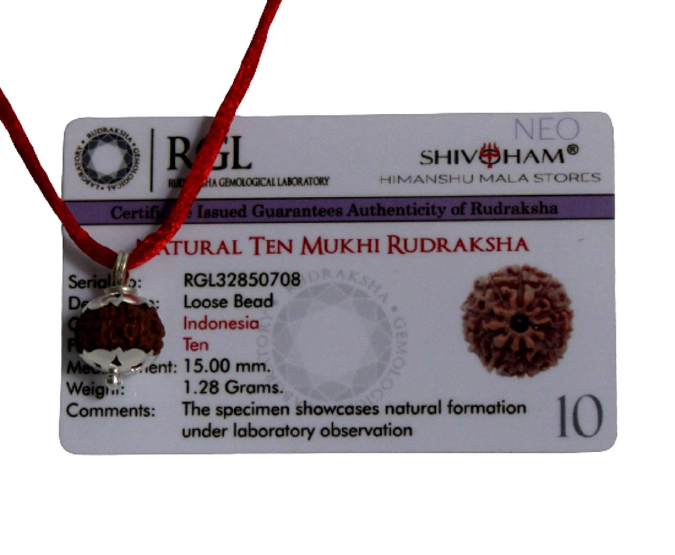 Rudraksha 10 Mukhi argenté au quotidien : apaisez votre esprit pendant le yoga