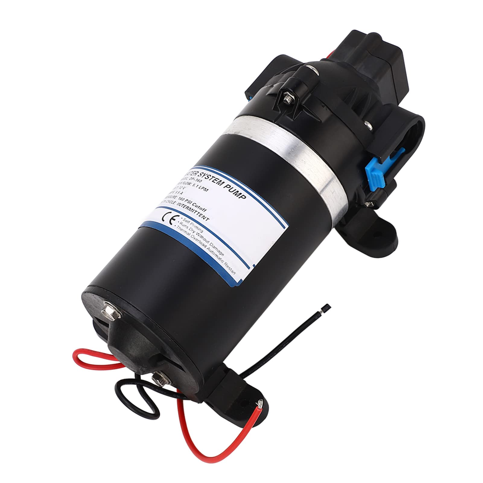 Bomba de Diafragma Bomba de Refuerzo Transferencia DC 12V 160PSI 5.1LPM Elevación Descarga [marcador posición] con Interruptor Presión Operación en Seco