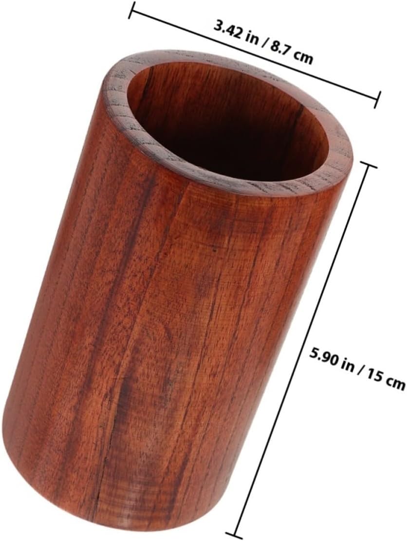 TOYANDONA 2pcs Wooden Kitchen Utensil Holder for Spoons and Forks image 2