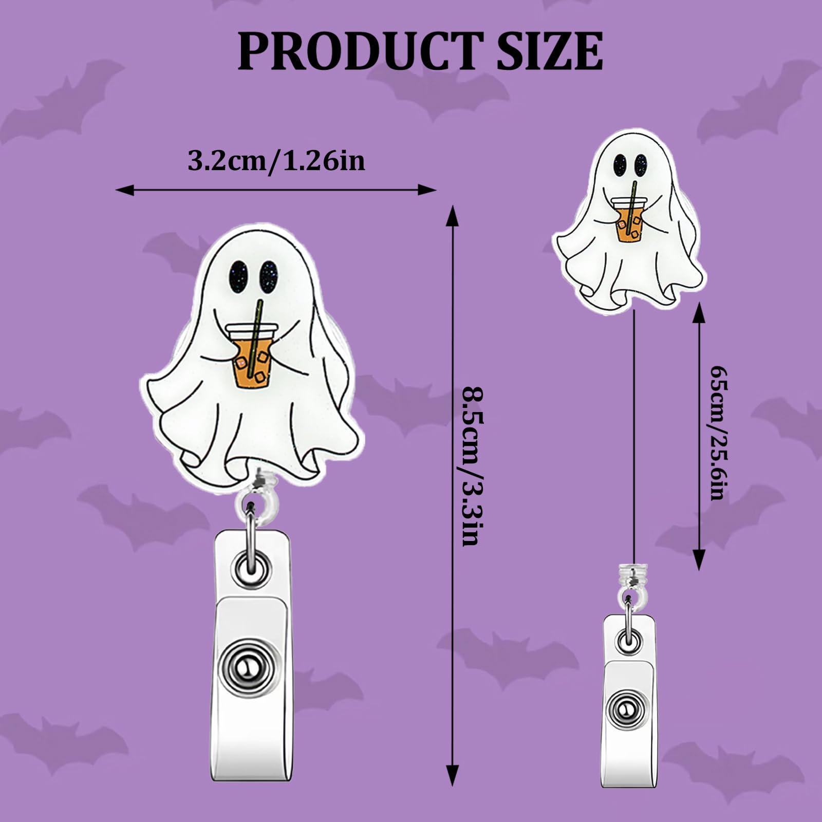 Halloween Boo Boo Crew Ghost Nurse Badge Reel Retractable Cute Ghost ...