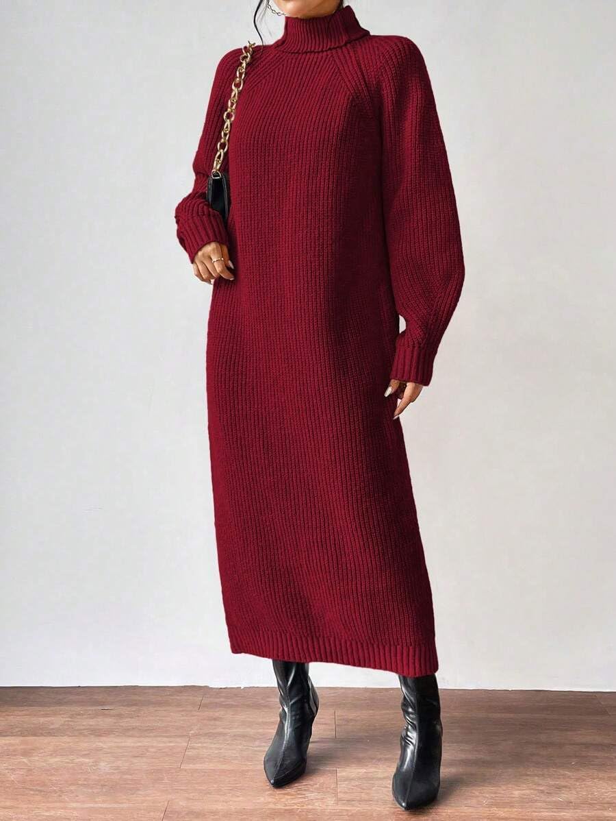 LIGHT DOT Women's Winter Maxi Sweater Dress Oversize Long Sleeve Warm Knit Pullover Chunky Bell Loose - Image 5