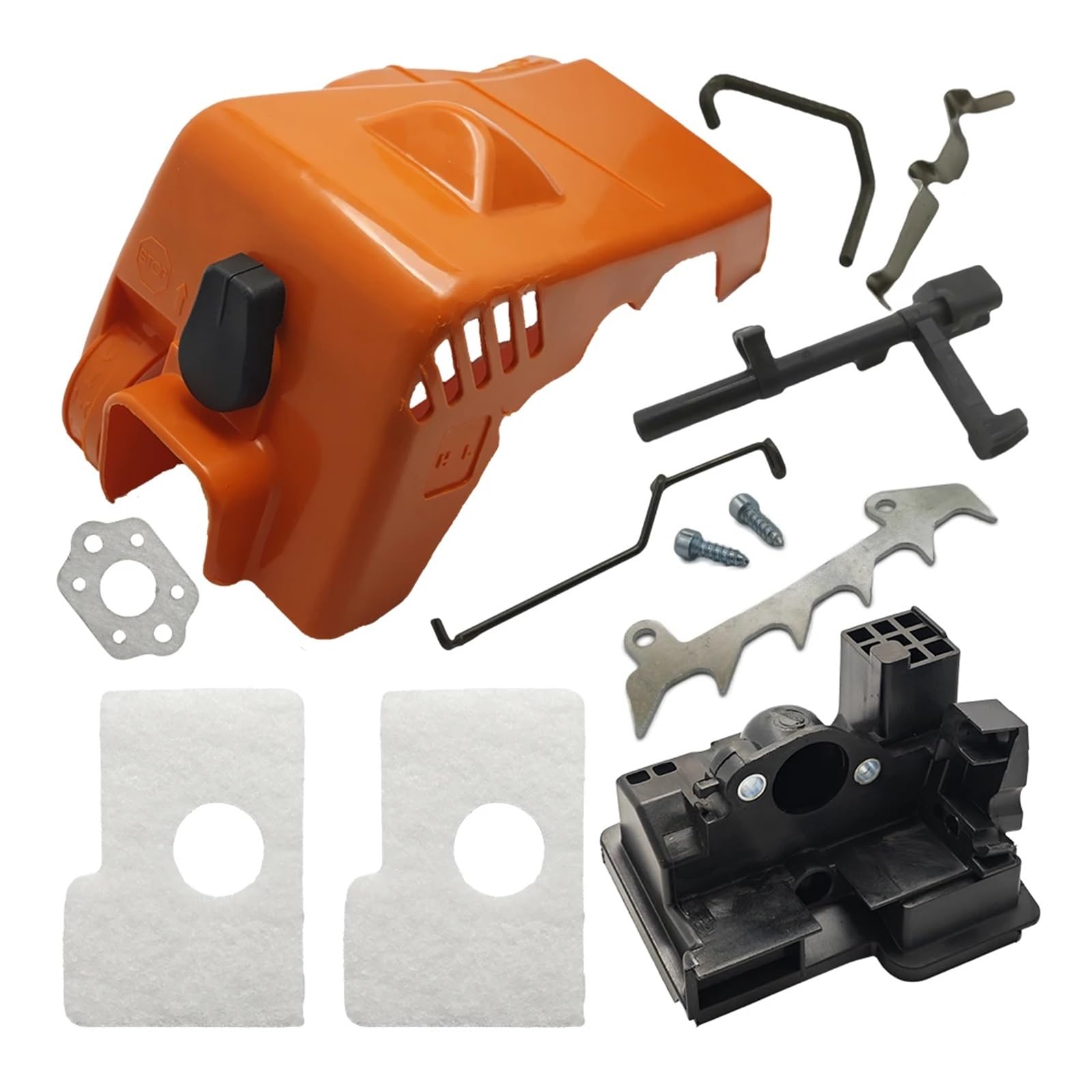 Kit de varilla de eje de punta de parachoques de filtro de aire de cubierta superior for Stihl MS180 MS170 018 017 MS 180, repuestos de motosierra de gasolina