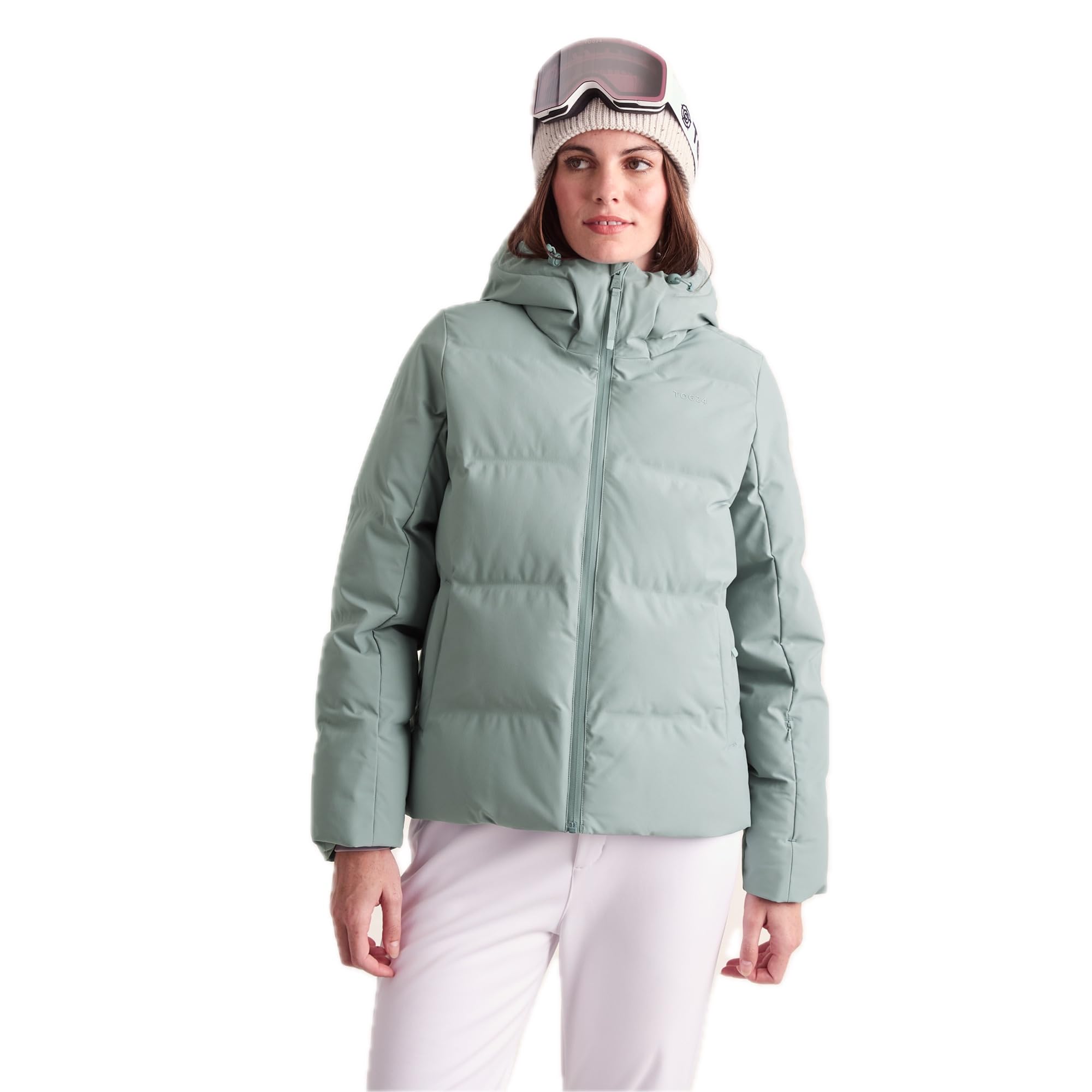 Tog24 Women's Pale Green 'Orelle' Insulated Ski Jacket In | Size: 16