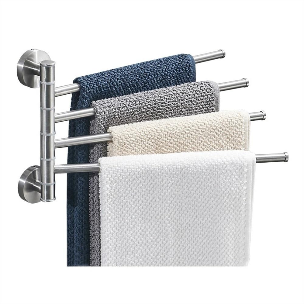 Estanterías para ducha que ahorran espacio en baños pequeños con toallero de pared