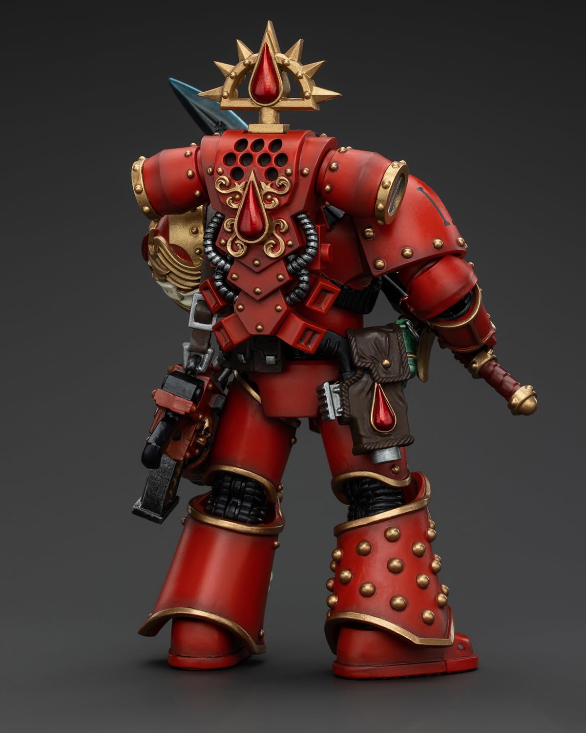 GWTCTOY JoyToy Warhammer 40K oryginalna figurka akcji 1:18, Blood Angels Raldoron, pierwszy kapitan krwawych aniołów, 12 cm, zestawy kolekcjonerskich figurek akcji
