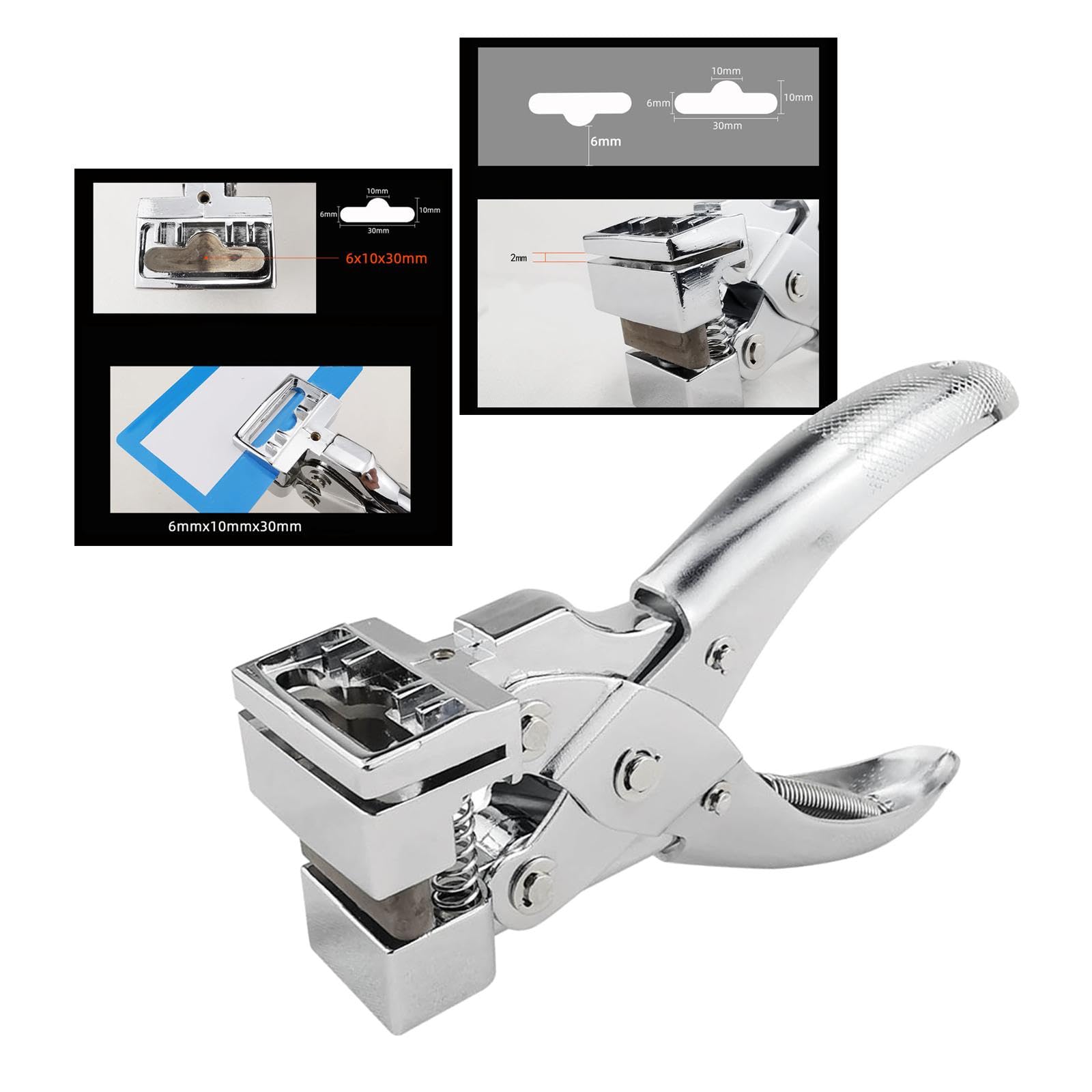 Perforatore a Fessura, Perforatore per Tessere Identificative, PVC E Carta, Perforatore Robusto