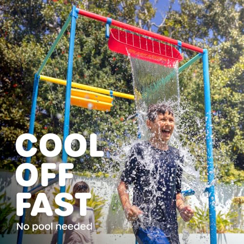 GoSports Splash Station Waterpark - Backyard Water Park for Kids, Outdoor Water Play Equipment with Sprinklers & Bucket by GoSports - Used condition - Image 2