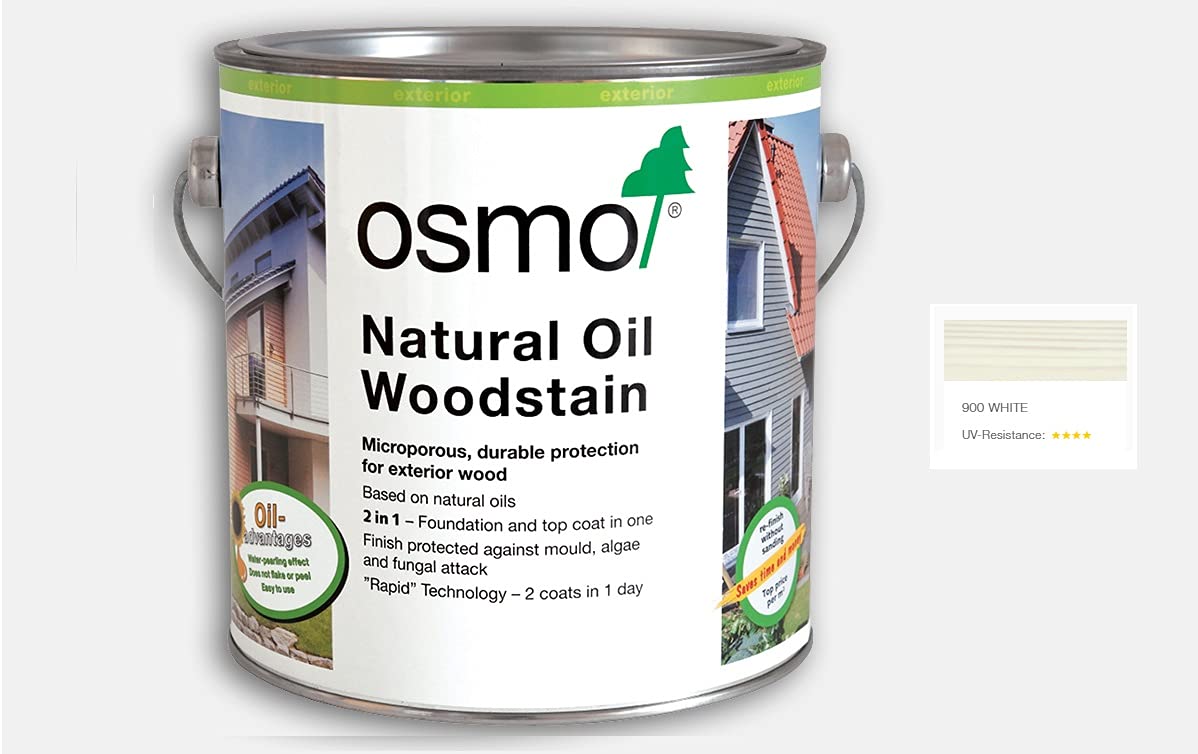 Osmo Natural Oil Woodstain 2.5L - White - 900