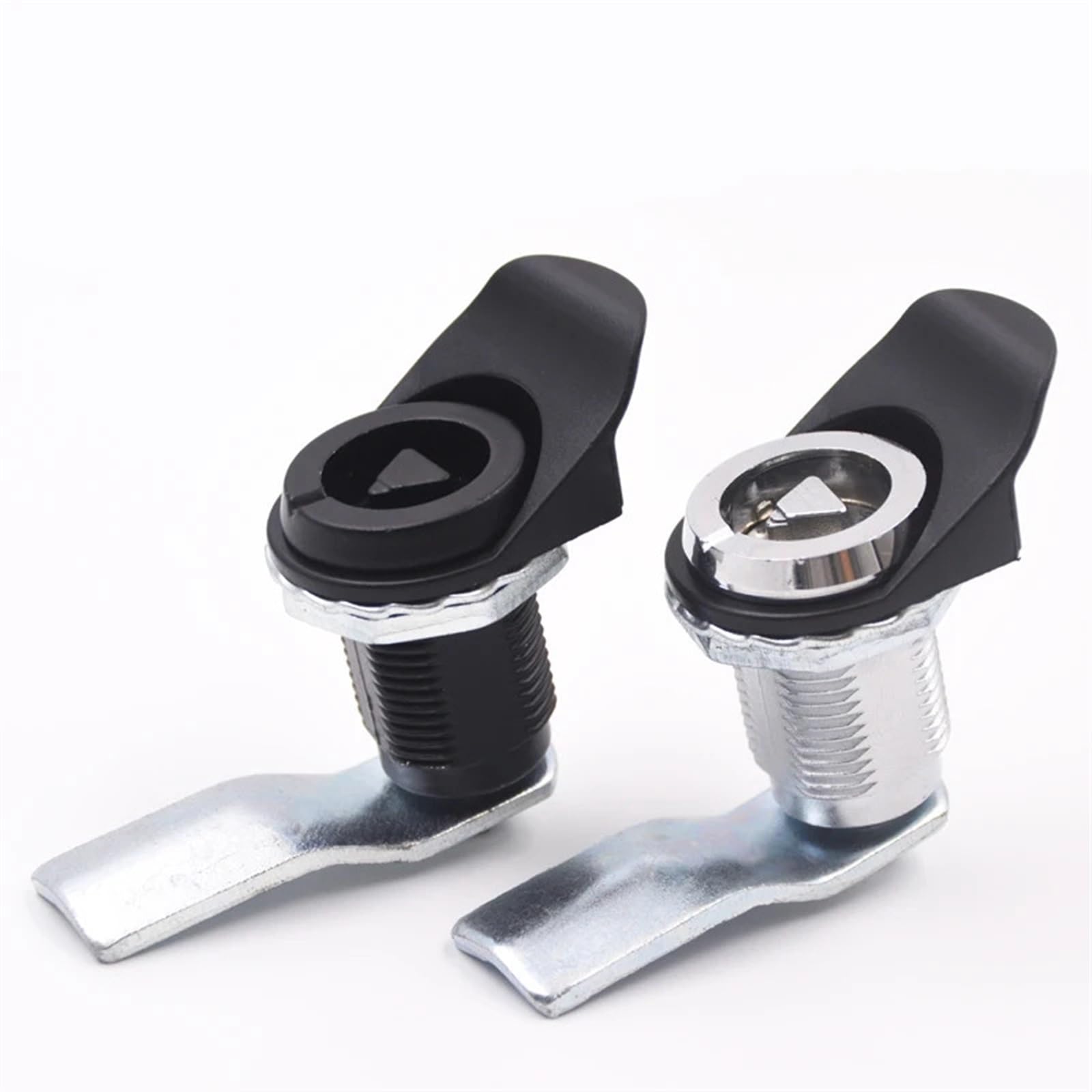 WQGQPXOB Zinc Alloy Ordinary MS816 Triangle Key Mini Cam Lock Electric Cinet Dustbin Pull Tongue Mailbox Metal Gym Lockes 1Pcs(3Sets-lock(black))
