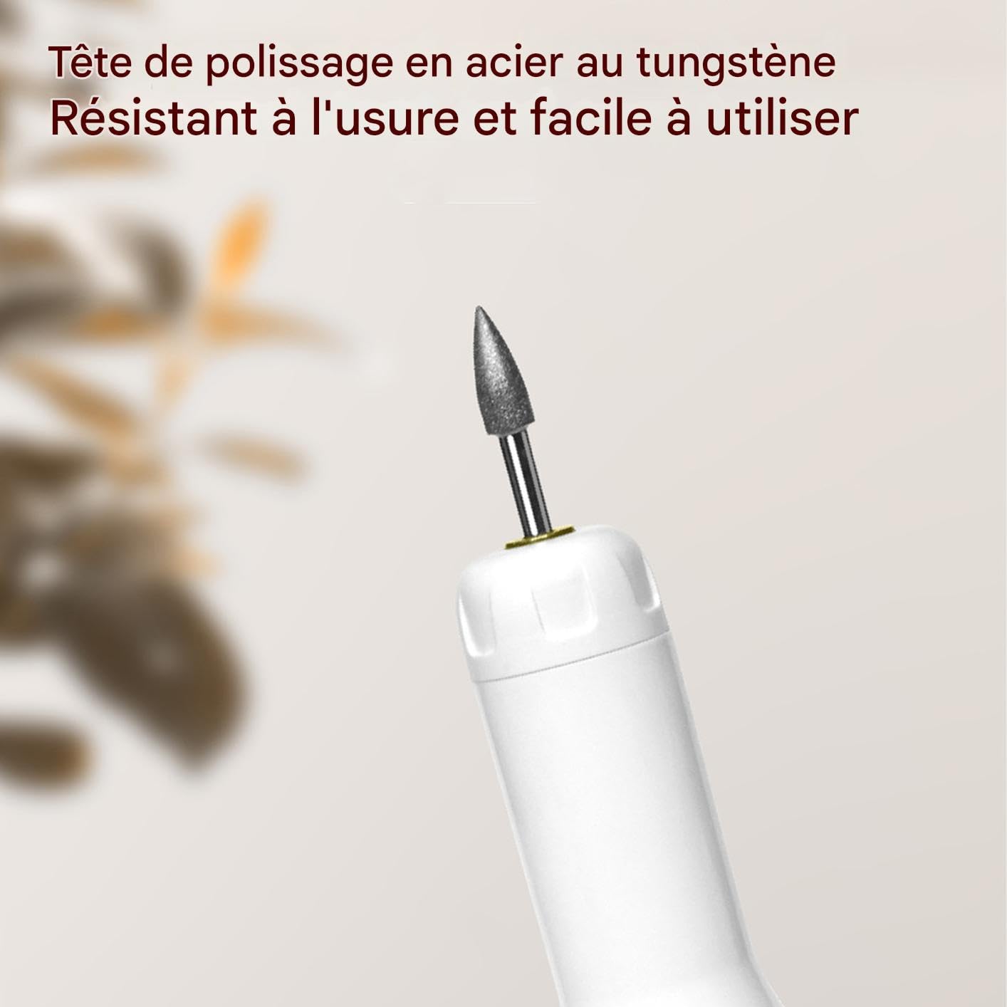 Kit de taladro de uñas – Kit de manicura para acrílico, gel y polvo dip con taladro de uñas – 3 velocidades ajustables, 15000 vueltas por minuto para manicura, pulido, pulido y conformado, para