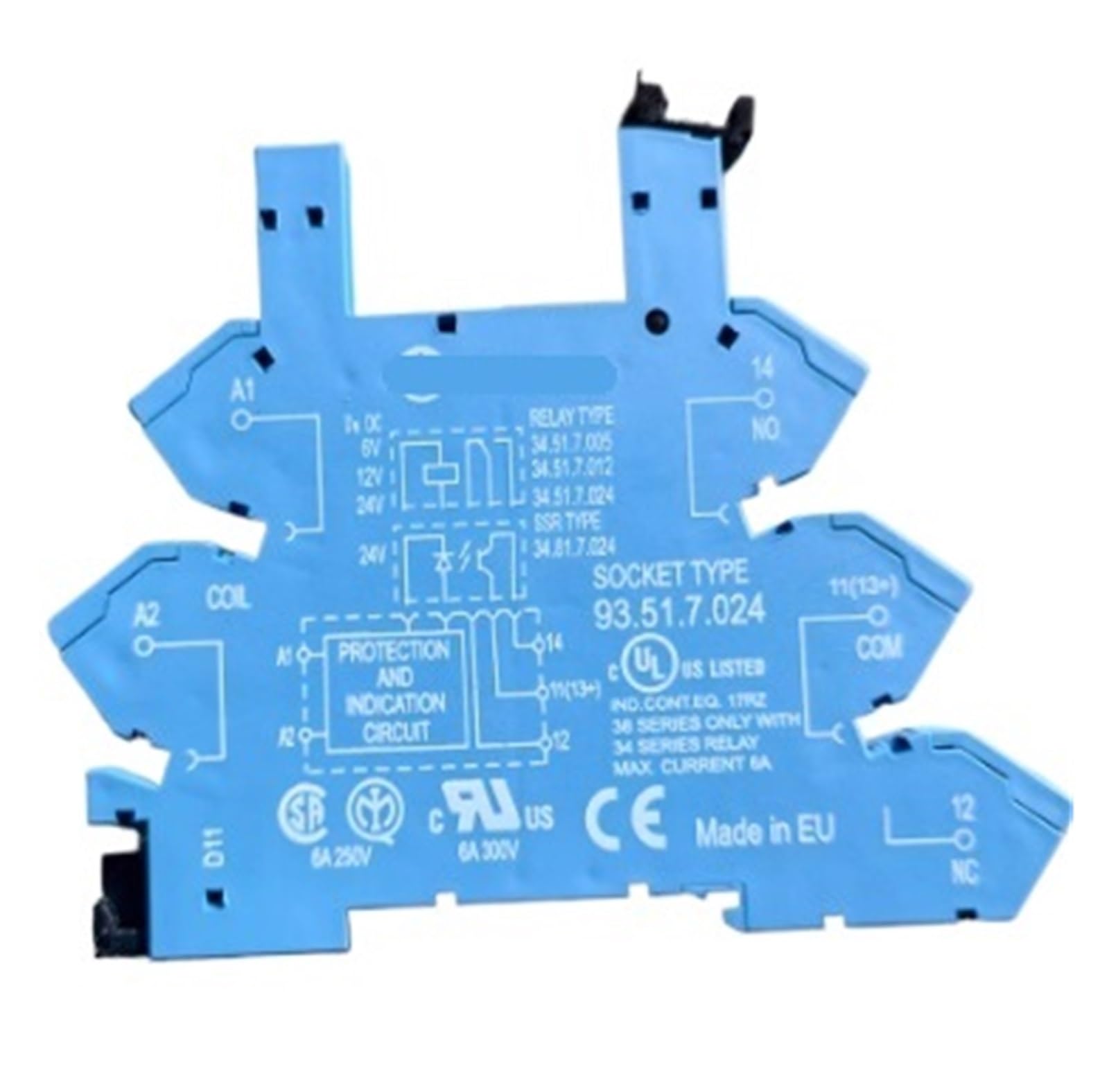 YMUGUEGH 1PCS 34.81.7.024.9024 24V relay with socket 93.51.7.024