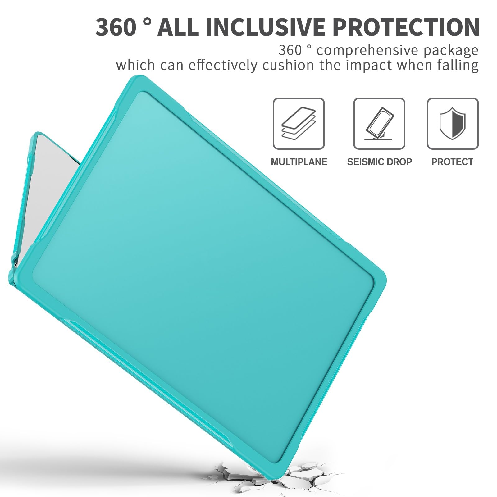 Custodia protettiva per tablet PC compatibile con MacBook Air 15 pollici Custodia 2023 2024 Release M3 A3114 M2 A2941, custodia protettiva rigida a doppio strato in TPU compatibile con MacBook Air 15"