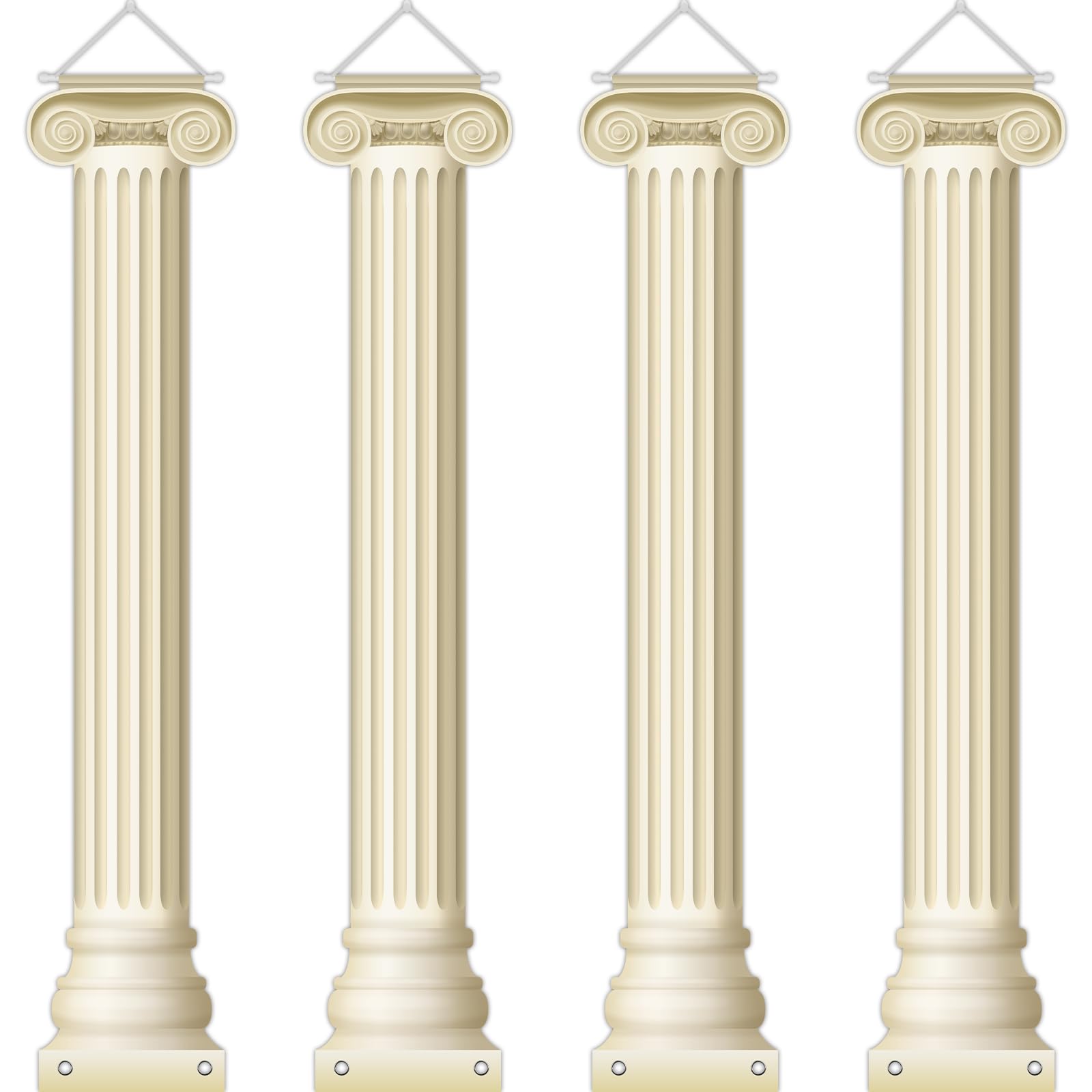 Greek Pillar Wall Decorations 4Pcs Medieval Photo Banner