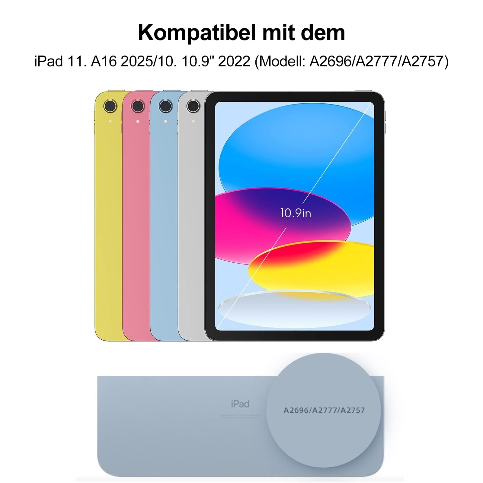 ZAGG Messenger Folio 2 iPad 11 (2025) / 10.9 (2022) Toetsenbord Hoes