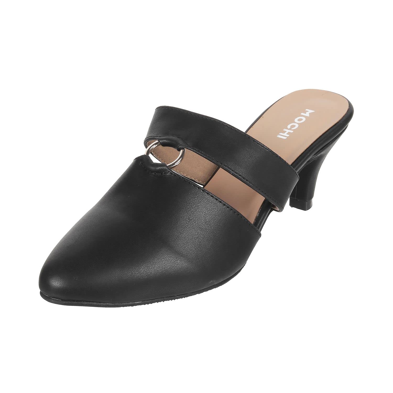 mochi Women Kitten Heel Mules-picture-33