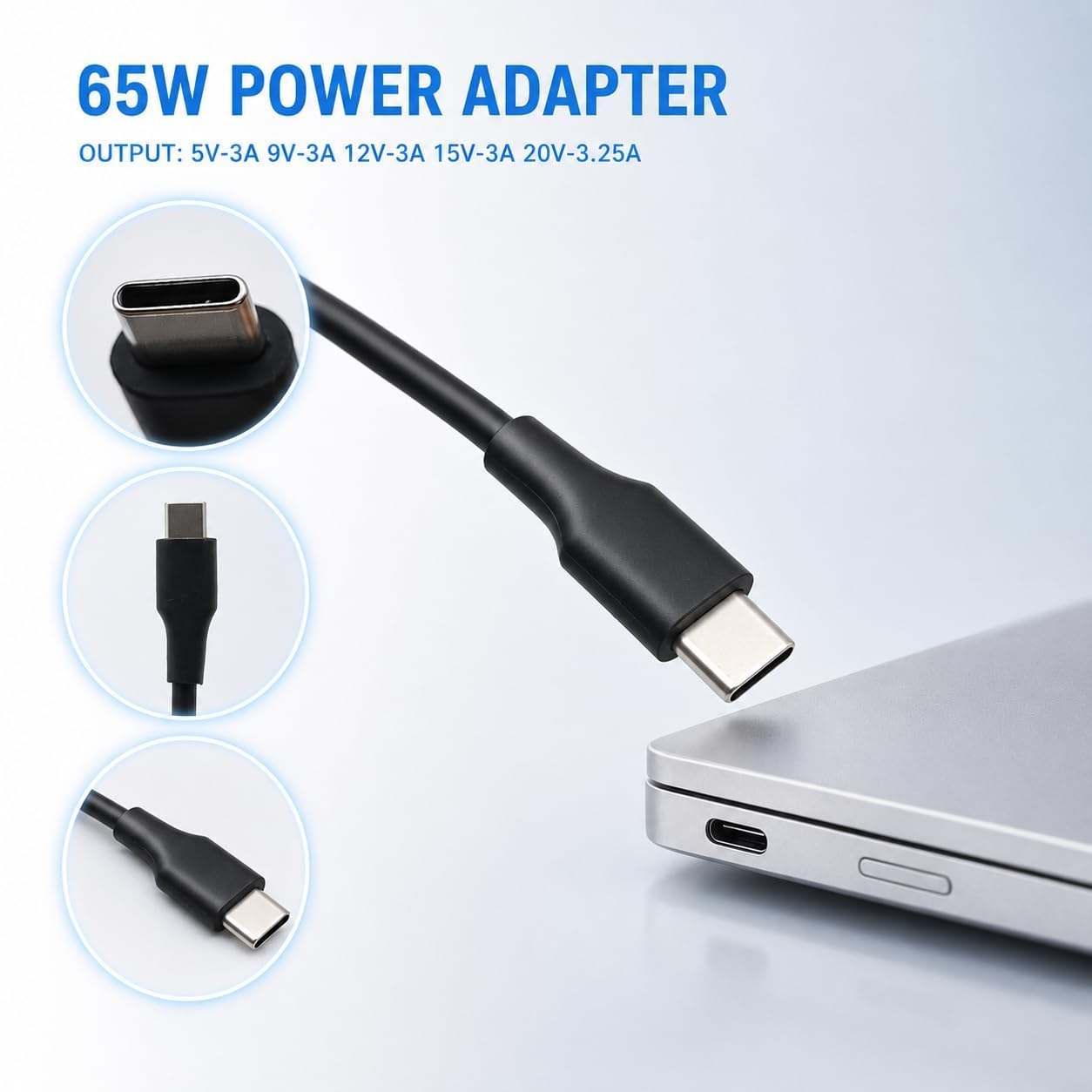 Caricatore per JBL Xtreme 3 JBL Xtreme 4 Caricatore Alimentatore USB C Charging Adattatore DC 65W USB-C PD Alimentatore